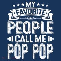 Distressed My Favorite People Call Me Pop Pop Retro Women's V-Neck T-Shirt