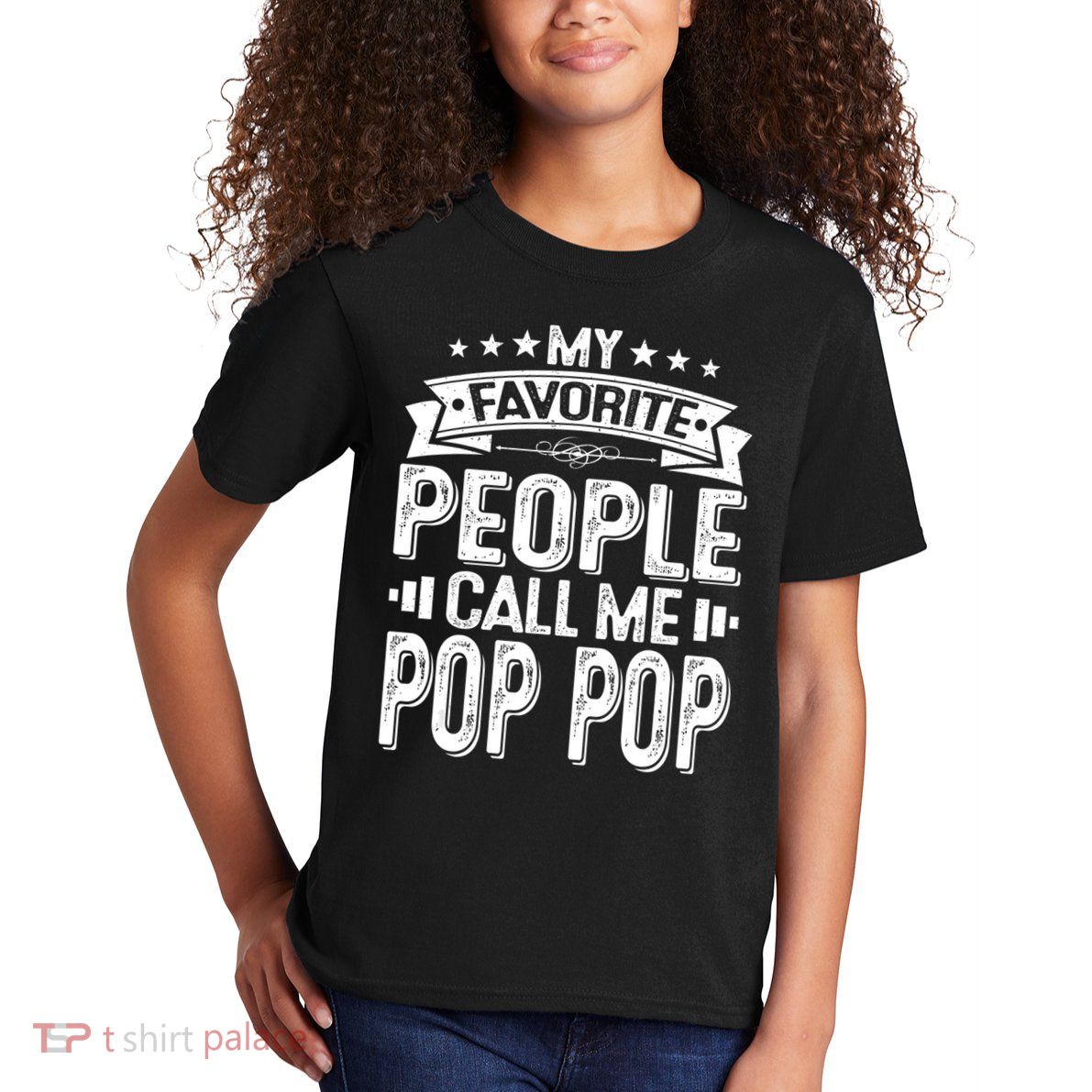 Distressed My Favorite People Call Me Pop Pop Retro Kids T-Shirt