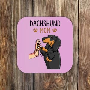 Dachshund Mom Funny Weenie Mama Dog Lover  Coaster