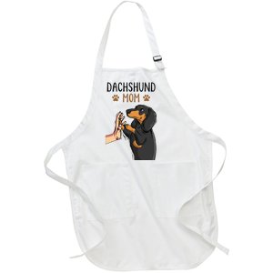 Dachshund Mom Funny Weenie Mama Dog Lover  Full-Length Apron With Pockets