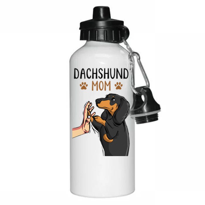 Dachshund Mom Funny Weenie Mama Dog Lover  Aluminum Water Bottle