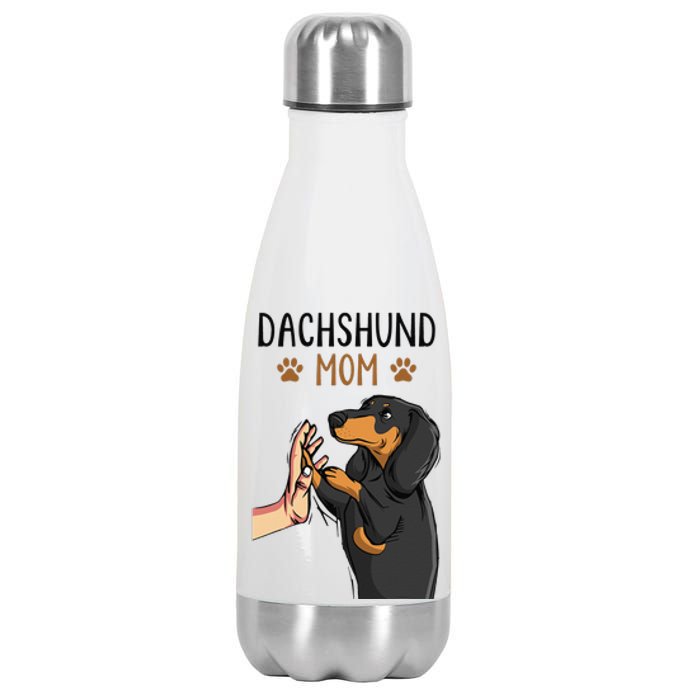 Dachshund Mom Funny Weenie Mama Dog Lover  Stainless Steel Insulated Water Bottle