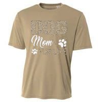 Dog Mom Fur Life Mothers Day Pet Owner Leopard Print Cooling Performance Crew T-Shirt