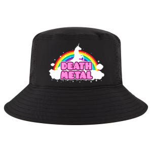 Death Metal! (Funny Unicorn Rainbow Mosh Parody Design) Cool Comfort Performance Bucket Hat