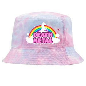 Death Metal! (Funny Unicorn Rainbow Mosh Parody Design) Tie-Dyed Bucket Hat