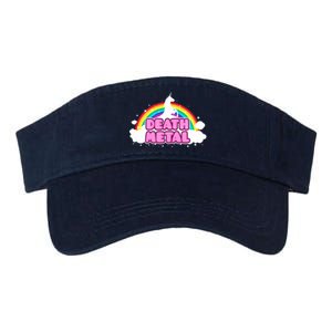 Death Metal! (Funny Unicorn Rainbow Mosh Parody Design) Valucap Bio-Washed Visor