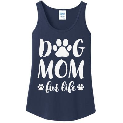 Dog Mom Fur Life Mothers Day Gift for Wo Wife Dogs Ladies Essential Tank