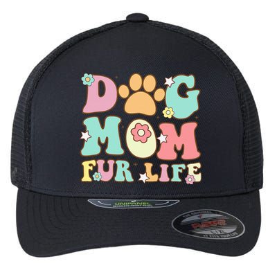 Dog Mom Fur Life Mothers Day For Wife Dogs Flexfit Unipanel Trucker Cap