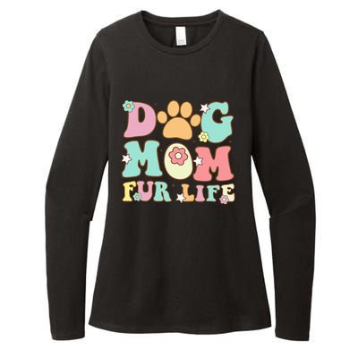 Dog Mom Fur Life Mothers Day For Wife Dogs Womens CVC Long Sleeve Shirt