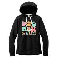 Dog Mom Fur Life Mothers Day For Wife Dogs Women's Fleece Hoodie