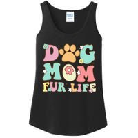 Dog Mom Fur Life Mothers Day For Wife Dogs Ladies Essential Tank