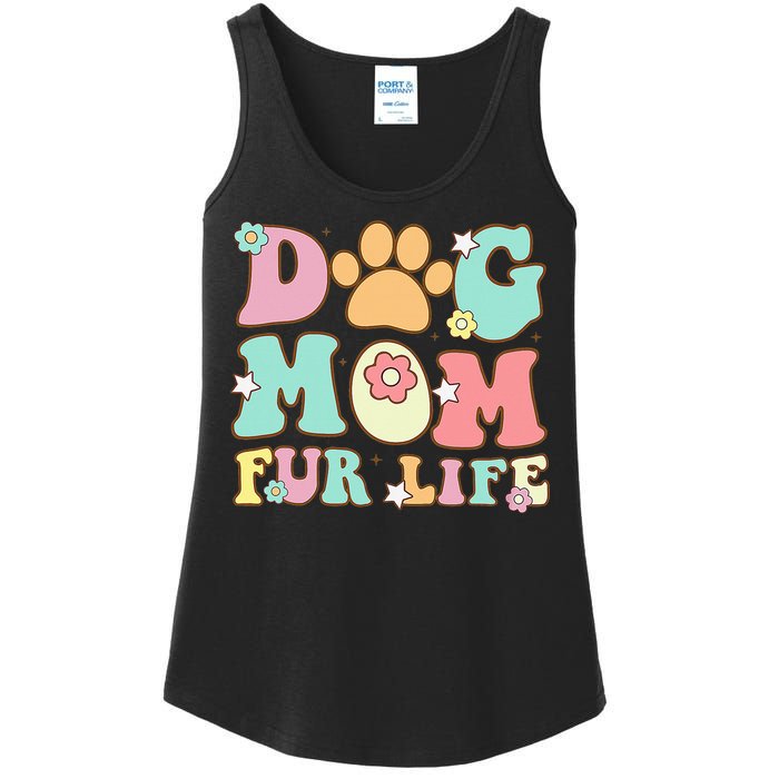 Dog Mom Fur Life Mothers Day For Wife Dogs Ladies Essential Tank