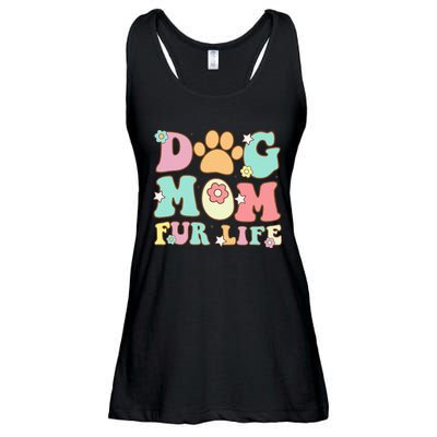 Dog Mom Fur Life Mothers Day For Wife Dogs Ladies Essential Flowy Tank