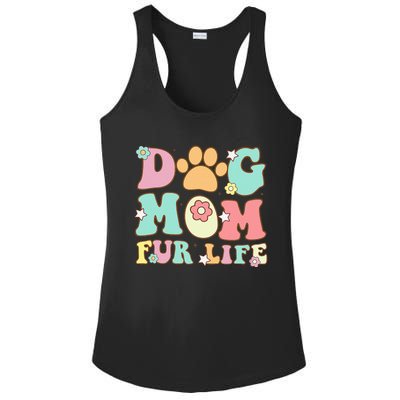 Dog Mom Fur Life Mothers Day For Wife Dogs Ladies PosiCharge Competitor Racerback Tank