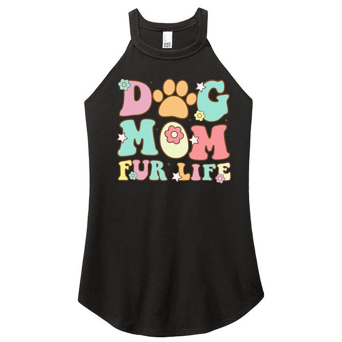 Dog Mom Fur Life Mothers Day For Wife Dogs Women's Perfect Tri Rocker Tank