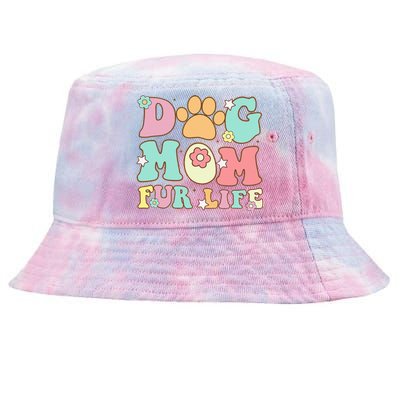 Dog Mom Fur Life Mothers Day For Wife Dogs Tie-Dyed Bucket Hat