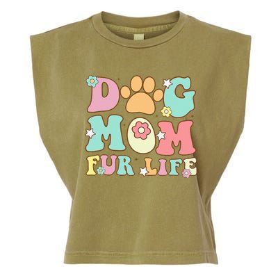 Dog Mom Fur Life Mothers Day For Wife Dogs Garment-Dyed Women's Muscle Tee