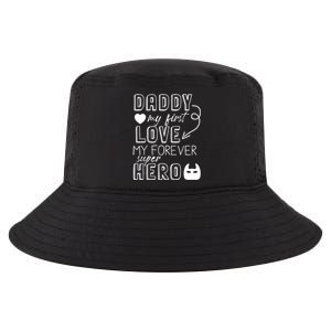 Daddy My First Love My Forever Superhero Cute Cool Comfort Performance Bucket Hat