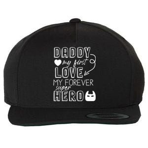 Daddy My First Love My Forever Superhero Cute Wool Snapback Cap