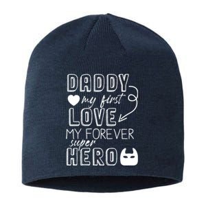 Daddy My First Love My Forever Superhero Cute Sustainable Beanie