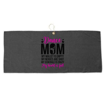 Dance Mom Funny Dancing Mom Of A Dancer Mama Dance Mother Large Microfiber Waffle Golf Towel