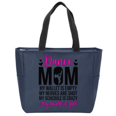 Dance Mom Funny Dancing Mom Of A Dancer Mama Dance Mother Zip Tote Bag