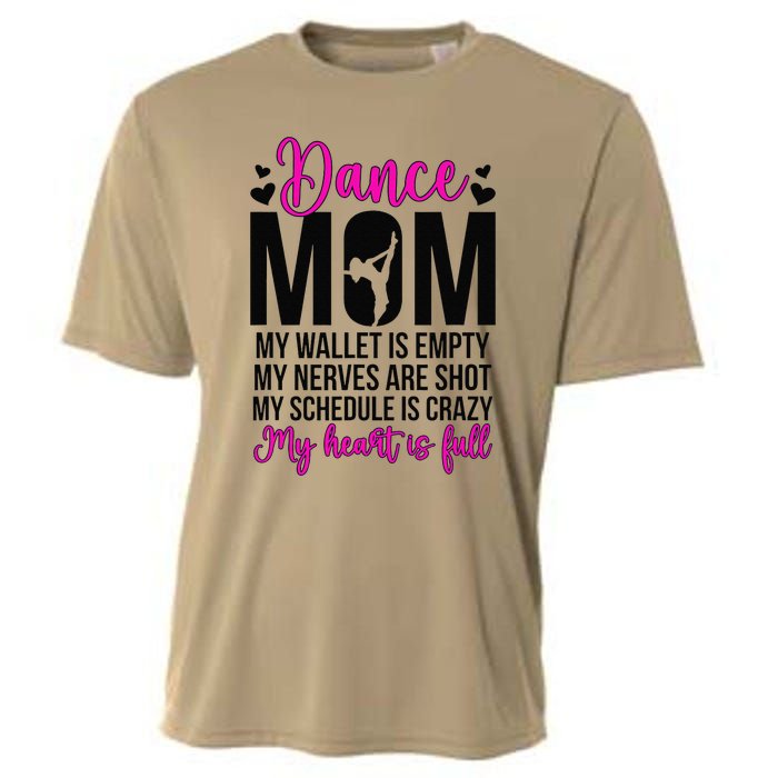 Dance Mom Funny Dancing Mom Of A Dancer Mama Dance Mother Cooling Performance Crew T-Shirt