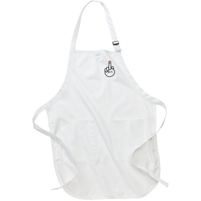 Diabetes Middle Finger Full-Length Apron With Pockets