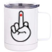 Diabetes Middle Finger 12 oz Stainless Steel Tumbler Cup