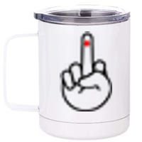 Diabetes Middle Finger 12 oz Stainless Steel Tumbler Cup