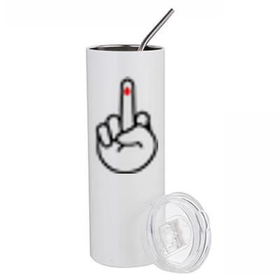 Diabetes Middle Finger Stainless Steel Tumbler