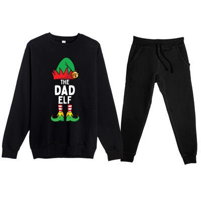 Dad Matching Family Christmas Premium Crewneck Sweatsuit Set