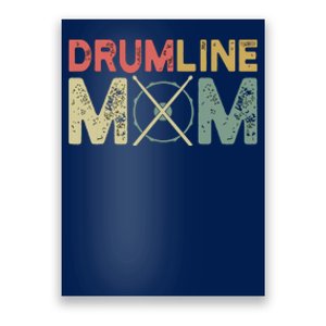 Drumline Mom Funny Retro Marching Band Mom For Mother Poster