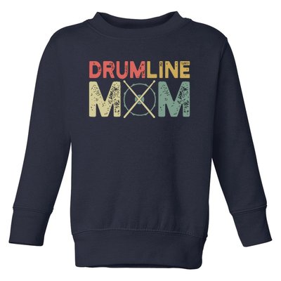 Drumline Mom Funny Retro Marching Band Mom For Mother Toddler Sweatshirt