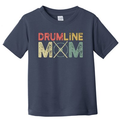 Drumline Mom Funny Retro Marching Band Mom For Mother Toddler T-Shirt