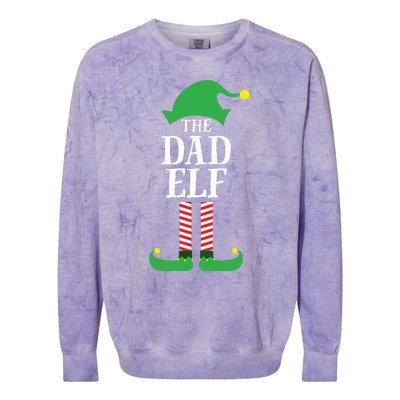 Dad Matching Family Group Christmas Colorblast Crewneck Sweatshirt