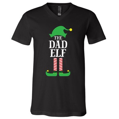 Dad Matching Family Group Christmas V-Neck T-Shirt