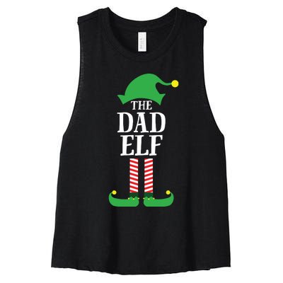 Dad Matching Family Group Christmas Women's Racerback Cropped Tank