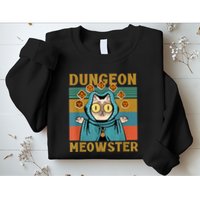 Dungeon Meowster Funny Cat Lover Sweatshirt