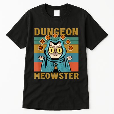 Dungeon Meowster Funny Cat Lover Tall T-Shirt
