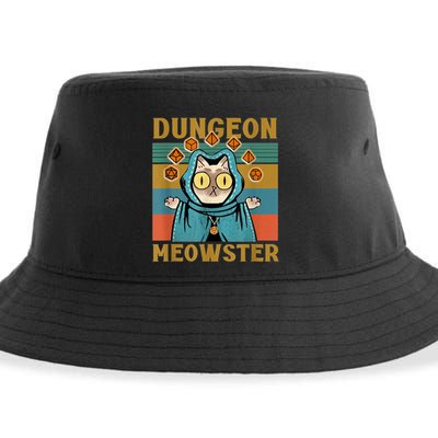 Dungeon Meowster Funny Cat Lover Sustainable Bucket Hat