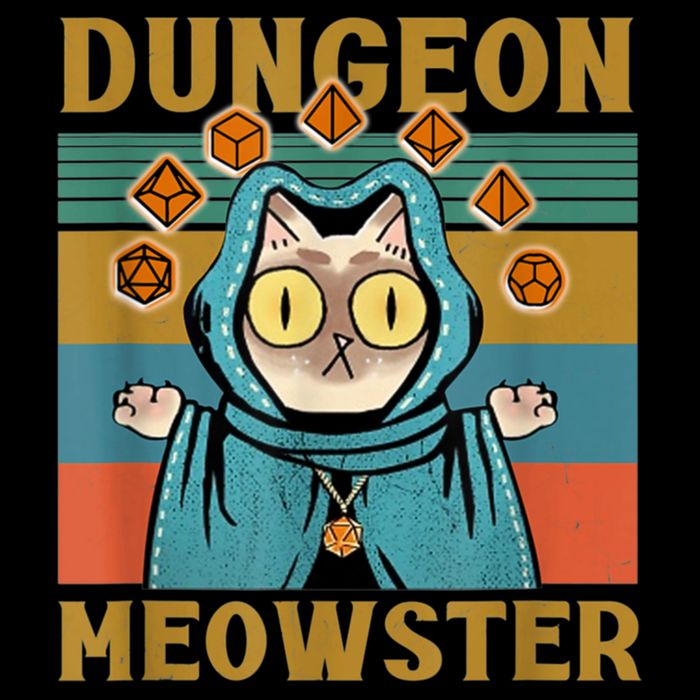 Dungeon Meowster Funny Cat Lover Hooded Wearable Blanket
