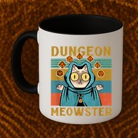 Dungeon Meowster Funny Cat Lover Mug