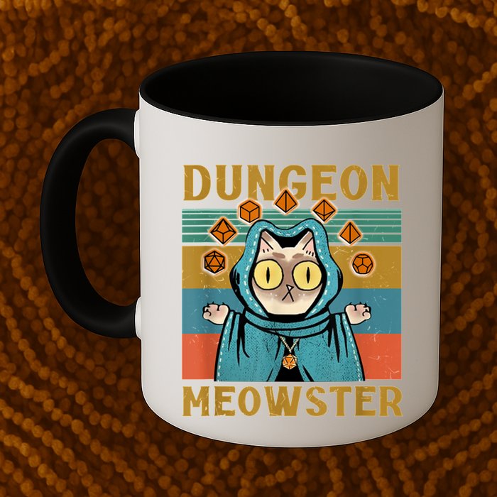 Dungeon Meowster Funny Cat Lover Mug