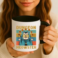Dungeon Meowster Funny Cat Lover Mug