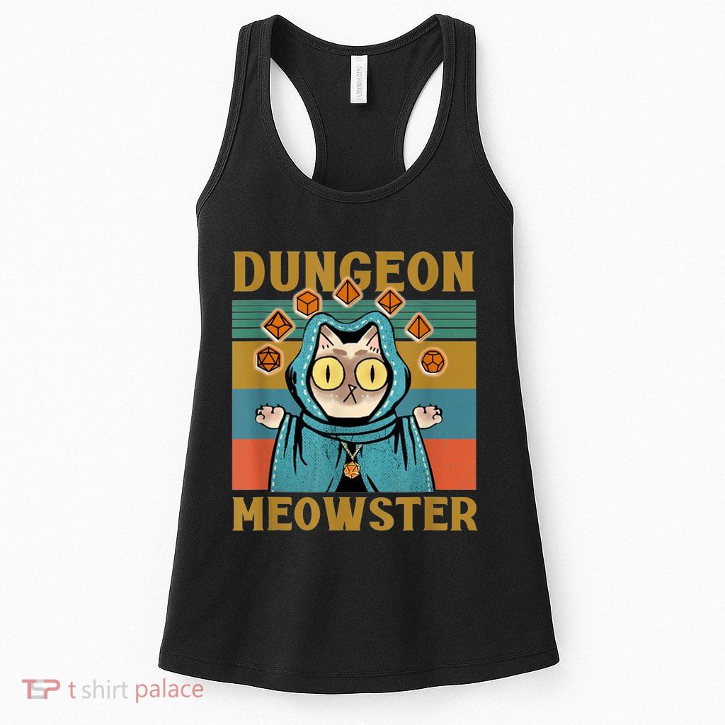 Dungeon Meowster Funny Cat Lover Womens Tank Top