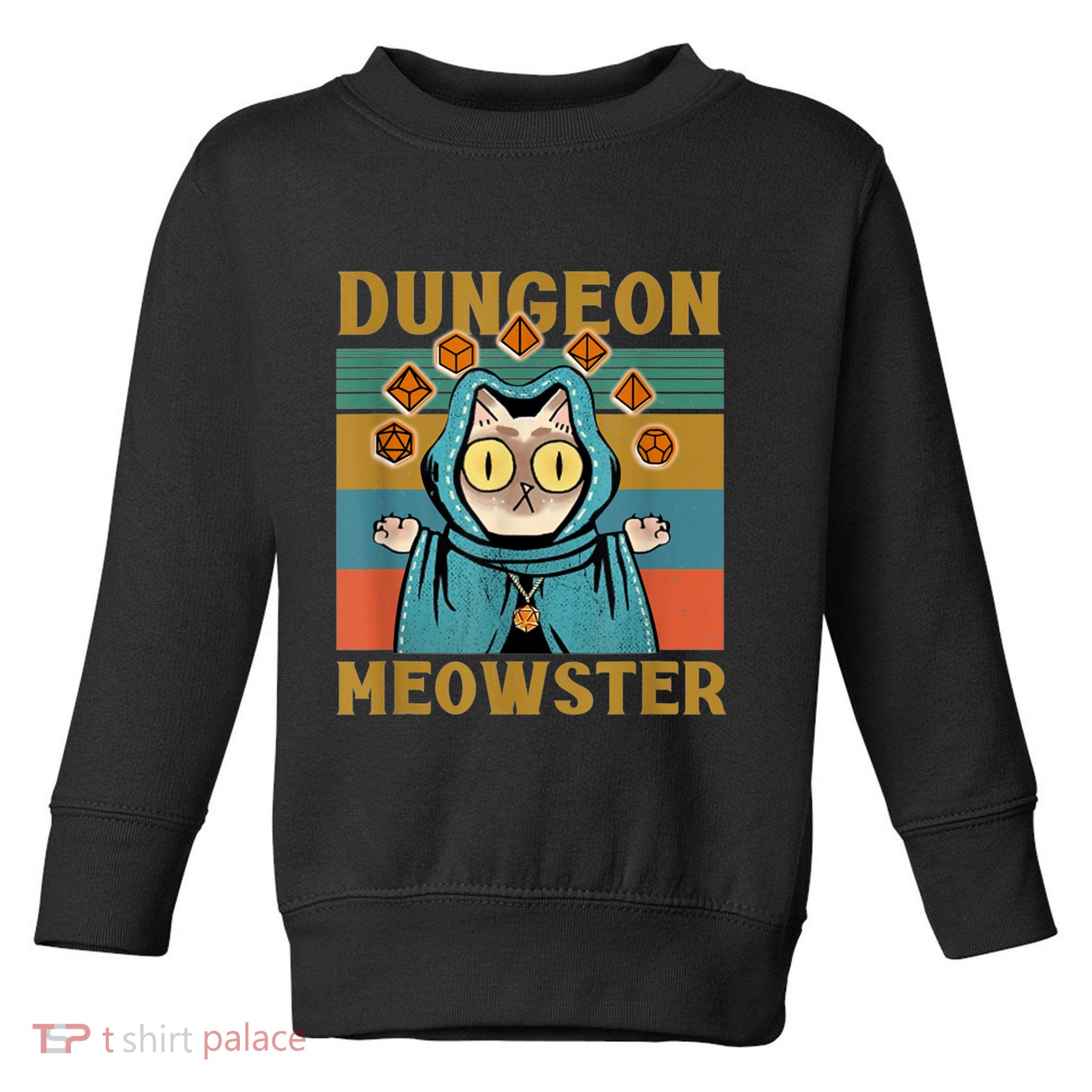 Dungeon Meowster Funny Cat Lover Toddler Sweatshirt