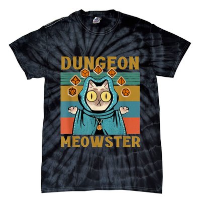 Dungeon Meowster Funny Cat Lover Tie-Dye T-Shirt