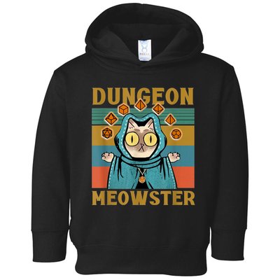 Dungeon Meowster Funny Cat Lover Toddler Hoodie