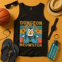Dungeon Meowster Funny Cat Lover Tank Top